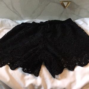 NWOT~ Black Lace Shorts